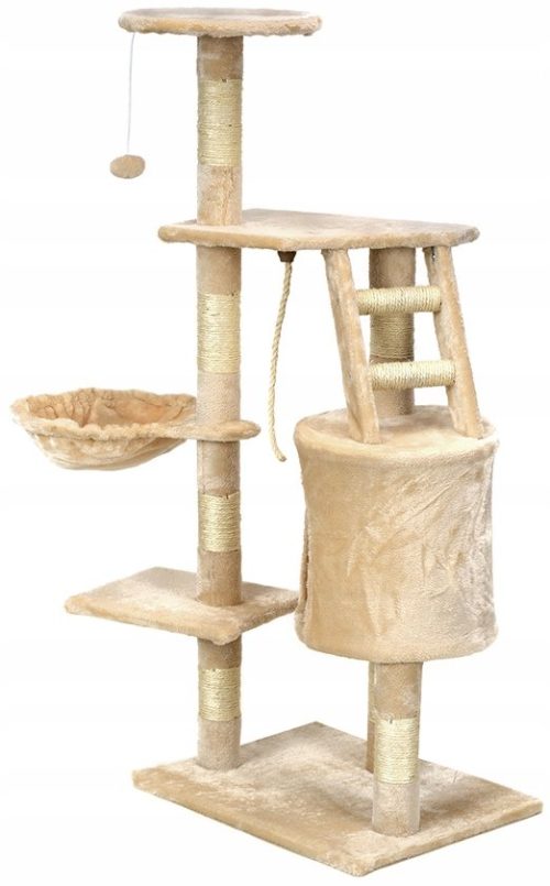 Katzenbaum mit 5 Ebenen - beige