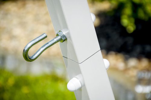 Gartenschaukelgestell Doppelschaukel 3In1 Weiß