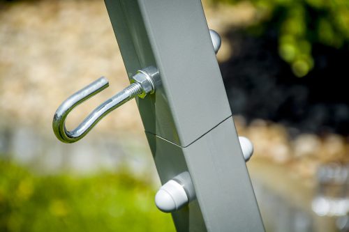 Gartenschaukelgestell Doppelschaukel 3In1 Grau